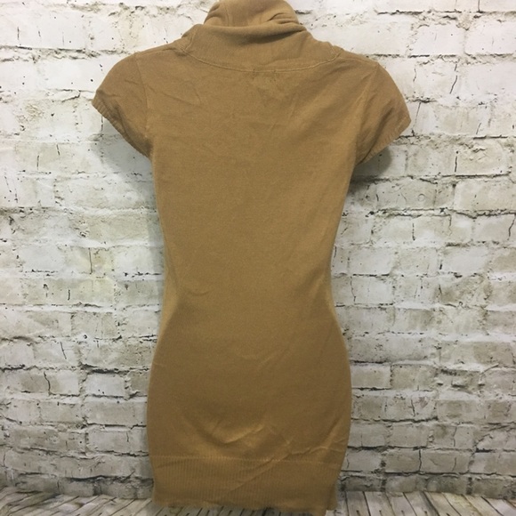 🌻 Mossimo Green Thin Knit Cowl Neck Tunic Top F1 - Picture 3 of 5